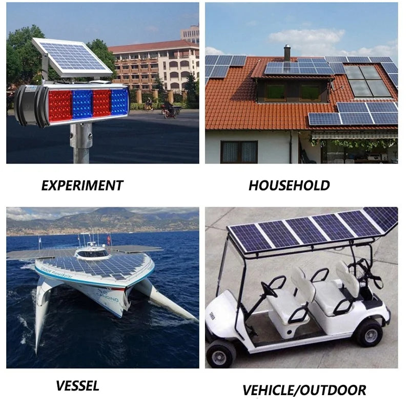 Solar Panel 3000W 6000W 18V 12V High Efficiency Rigid Waterproof Power Bank Glass Charging Outdoor Solar Cells For Home Camping