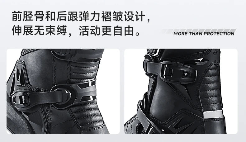 Motorcycle Boots Windproof Waterproof Motocross Boots Anti-Slip Professional Motorbike Shoes For Outdoor Off-Road Rally Riding