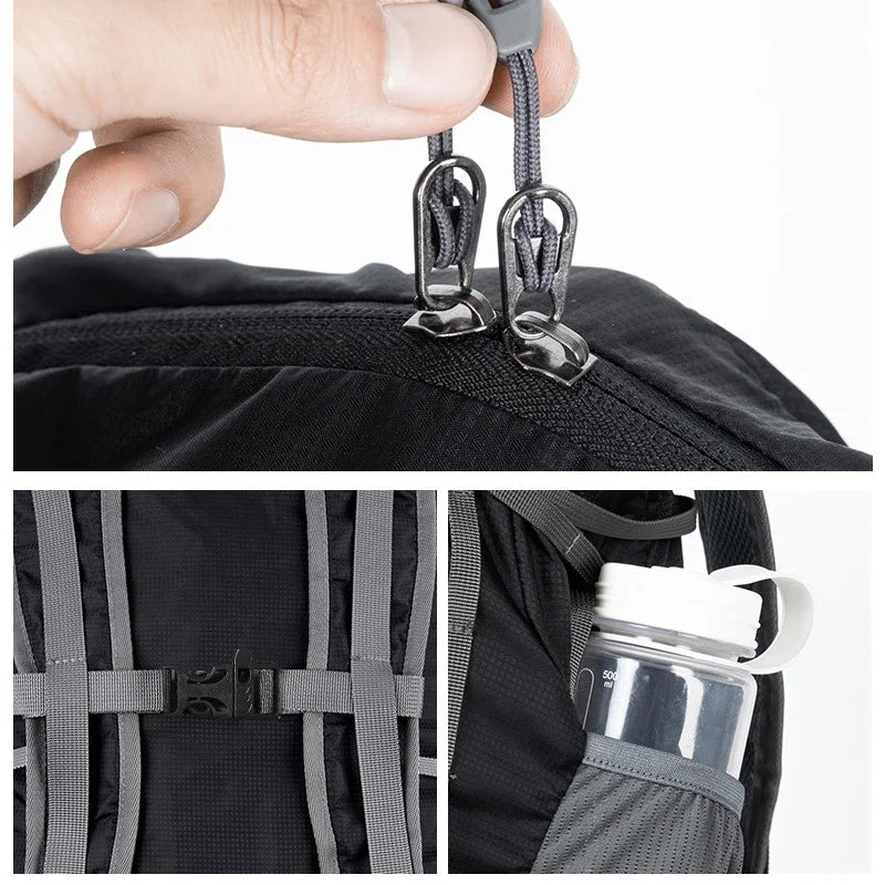 Ultra-light Folding Camping Hiking Backpack Professional Water Repellent Travel Duffle Bags Mountaineering Double Shoulder Bag