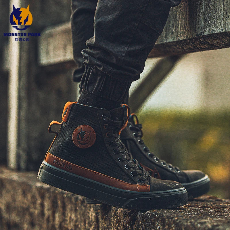 Boots for Motorcyclist Man Wear-Resistant Men and Momen For 4 Season Botas De Moto Motorcycle Shoes Riding boots Breathable