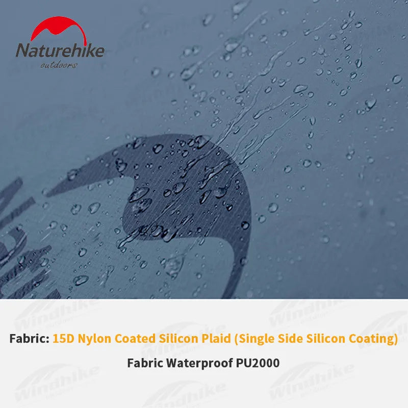 Naturehike 15D Cloud Peak Camping Tent Outdoor Camping Ultralight 2 Persons 15D Silicone 4 Seasons Hiking Tent With Free Mat