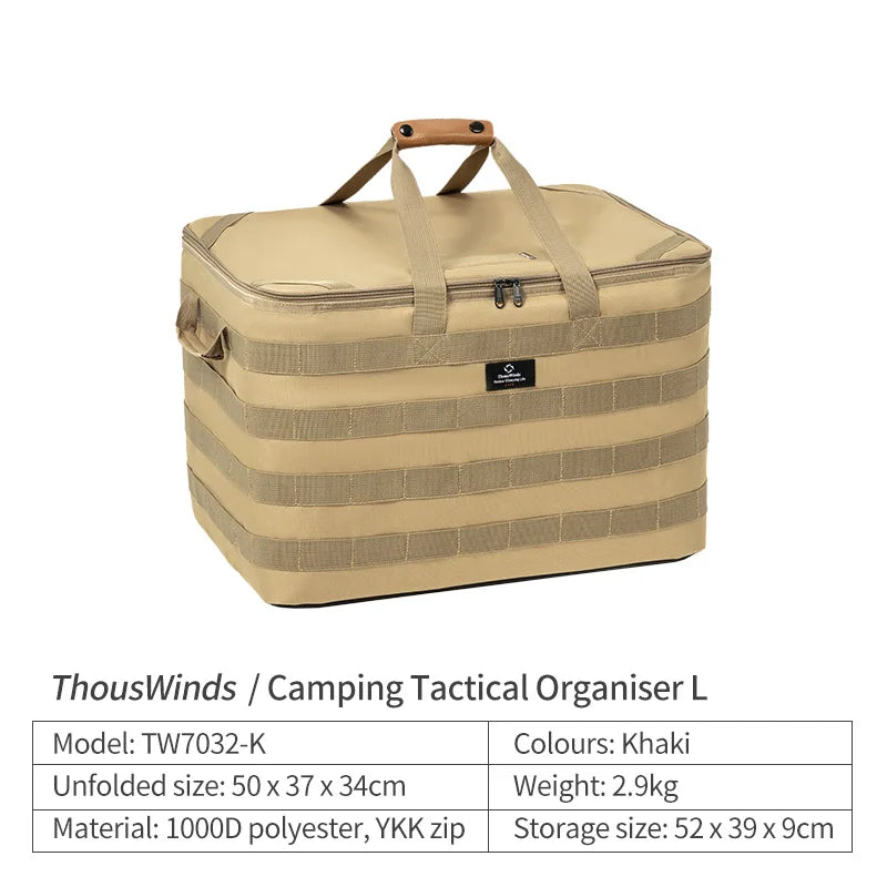 Thous Winds Outdoor Camping Storage Bag Meal Bag Large Storage Lamp Cookware Tableware Bag Picnic Travel Camp Bag Supplies