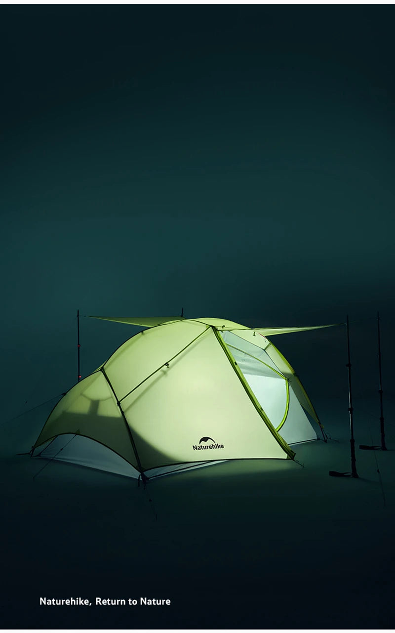 Naturehike Star River EXT Double Layer Camping Tent 10D Nylon 1 2 Person Ultralight  Outdoor Tent Waterproof Lightweight Tents