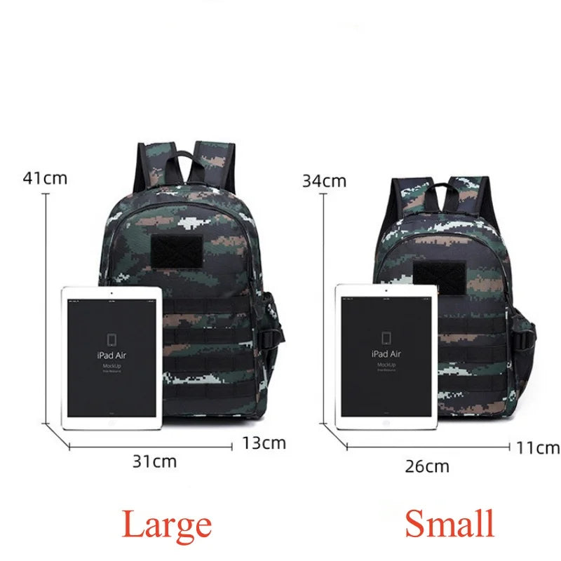 Children Tactical Backpack Small Student School Bag Kids Outdoor Hiking Travel Sports Backpack Summer Camp Camouflage Rucksack