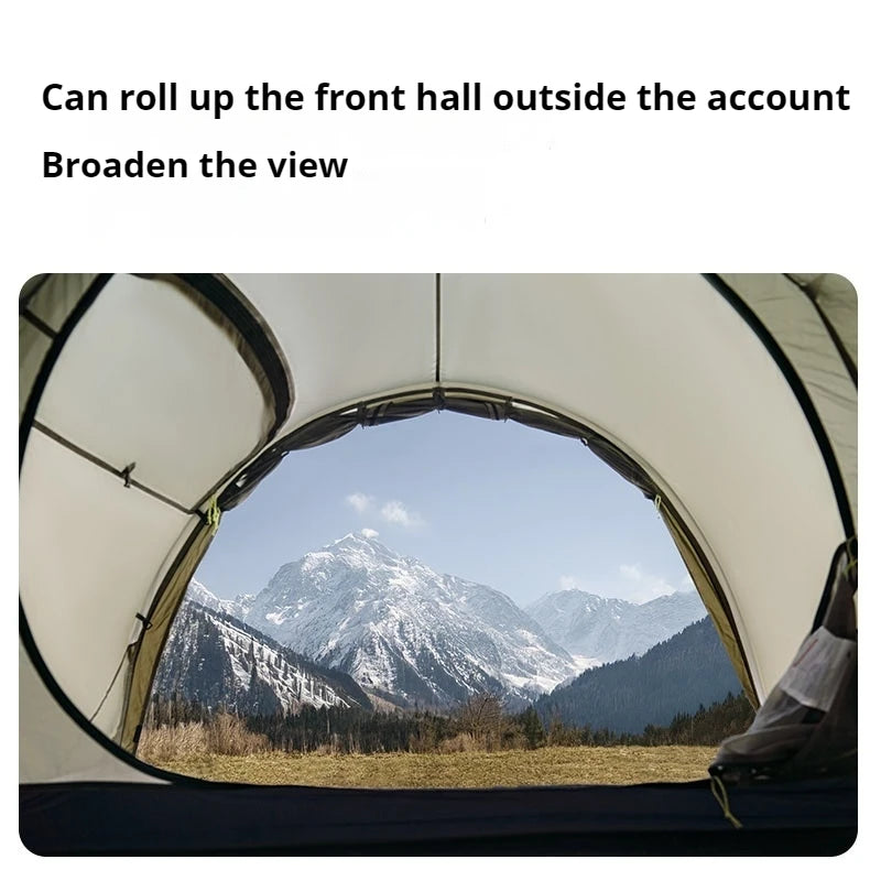 Naturehike Opalus UL Tent Lightweight Outdoor Hiking Camping Glamping Large Space Tunnel Tent for 2-3 Person 4 Season Travel