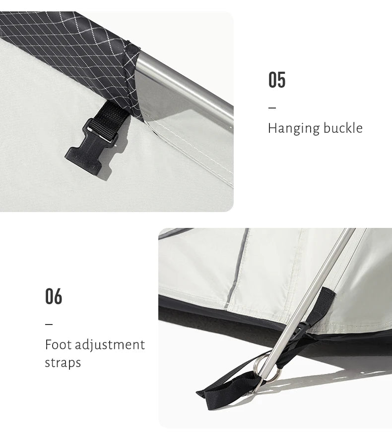 MOBI GARDEN Camping Tent Royal Castle 150D Oxford With Snow Skirt Double Layer Waterproof Hiking 5 Person 4 Season Tent UV50+