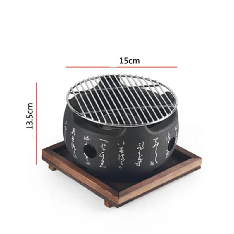 Japanese Barbecue Grill Mini Household Aluminium Alloy Charcoal Barbecue Stove Oven Accessories