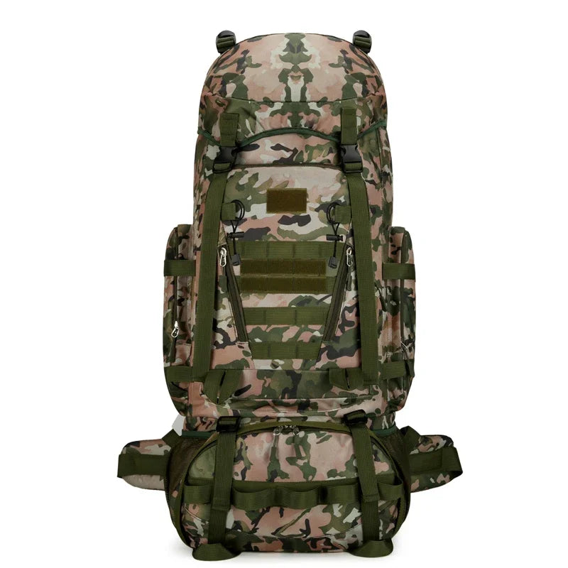 90L Travel Bag Camping Backpack Tactical Hiking Climbing Bags Mountaineering Large Sport Knapsack Outdoor Men Luggage Rucksack