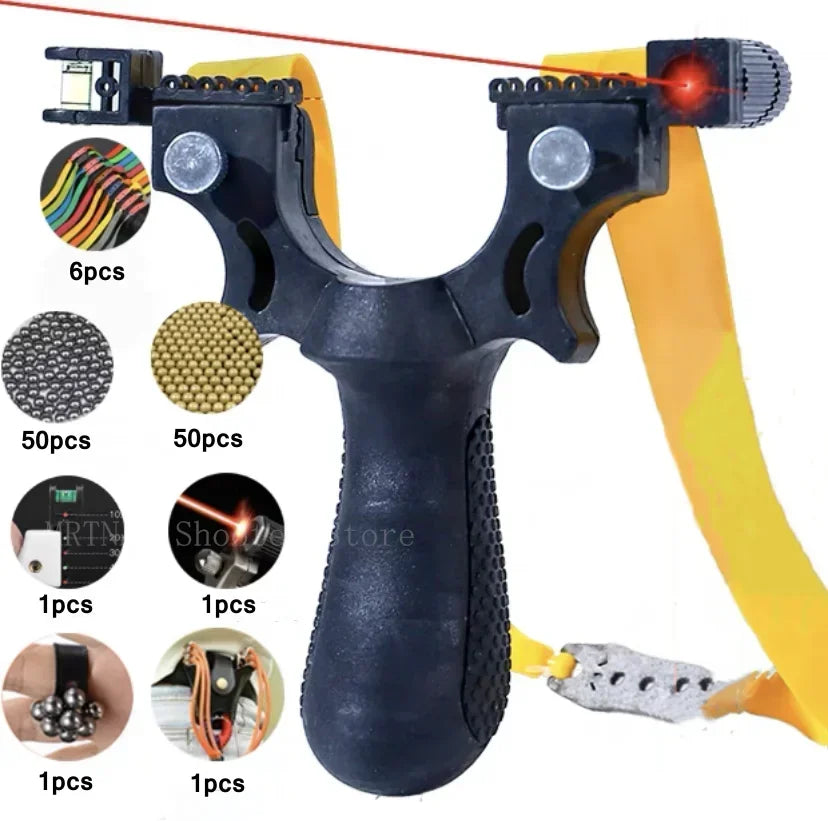 Professional Shooting Resin Slingshot Rubber Band High Power Hunting Catapult Outdoor Game Game Tool High Quality