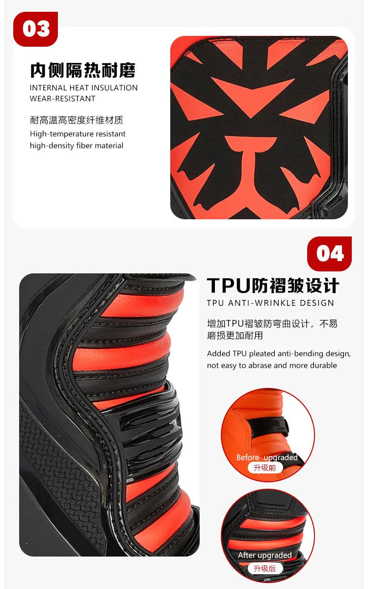 Motocross Enduro Professional Racing Boots Motorcycle Off-road Bottas Motorboat Shoes ATV MTB Motorcycle Long Racing Boots