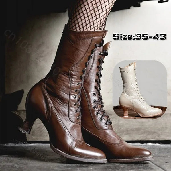 Motorcycle boots women pointed straps center heel women's boots wine glasses heel boots sizes 40-43 botas moto riding shoes