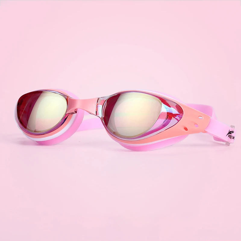 Plating Myopia Swim Goggles Men Women Professional Swimming Pool Water Sports Waterproof Glasses Anit Fog UV Shield Eyewear New