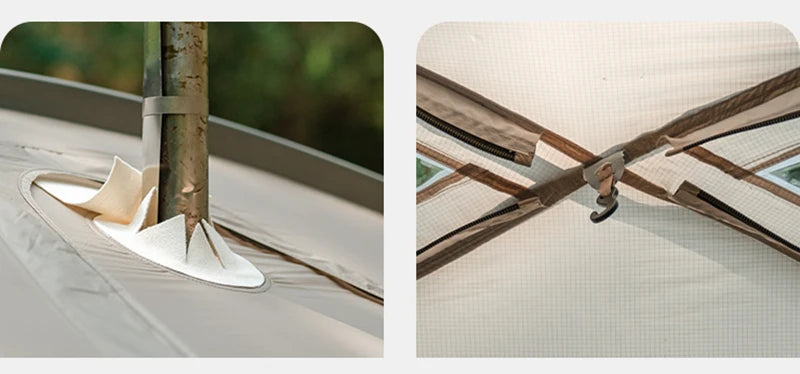 Naturehike Shandi 2.0 Tunnel Dome Tent for 4 Person Family Outdoor Camping Double Layers Waterproof 30D polyester Hiking Tents