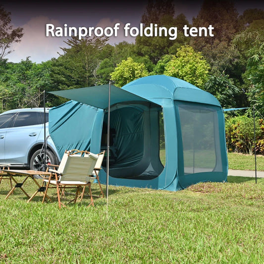 Durable UV Resistant Car Rear Extension Tent Waterproof Sunshade Outdoor Camping Picnic Auto Back Tent for Road Trip Adventure