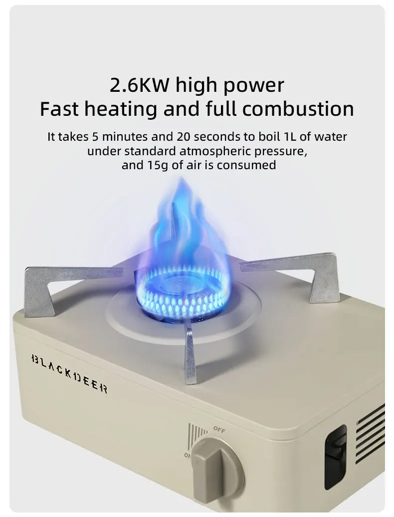 BLACKDEER Outdoor Cassette Barbecue Grill Camping Picnic Gas Heating Stove Oven Furnace Cooktop Roasting Plate Pan BBQ Burner