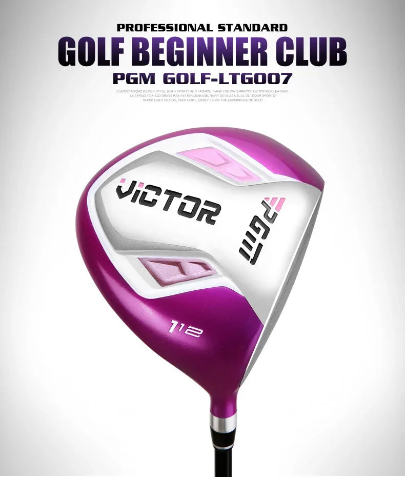 PGM Golf Clubs Golf Club Set Ladies Beginner Complete Set 12 Pcs/9 Pcs/4 Pcs,carbon Rod/steel Pole LTG007