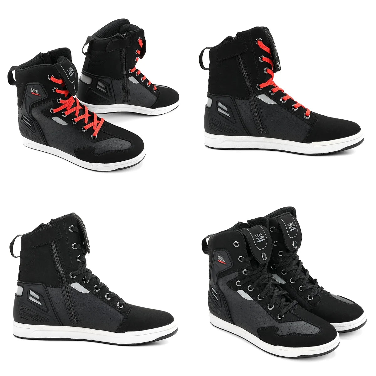 Motorcycle Summer Riding Shoes Men Riding Casual Short Boots  Anti-collision Reflective Protection Durable Equipments Moto Gear