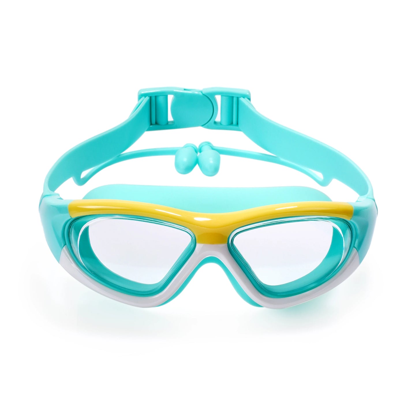 High-definition Children Swimming Goggles For Boys And Girls Anti-fog Swimming Goggles Large-frame Goggles Comfortable Silic