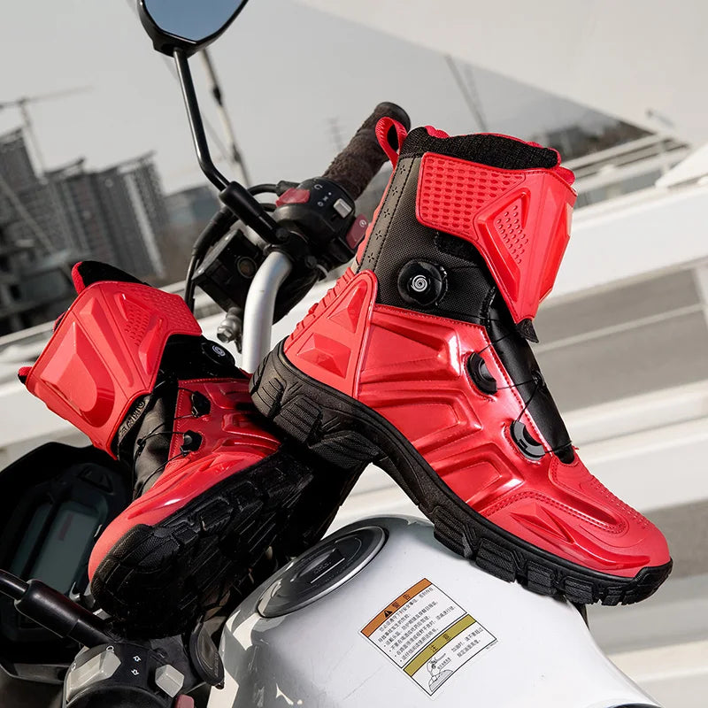 New Motorbike Boots Anti-slip Waterproof  Motorcycle Boots Wear-resistant Biker Protection Equipment Anti-fall Motocross Boot