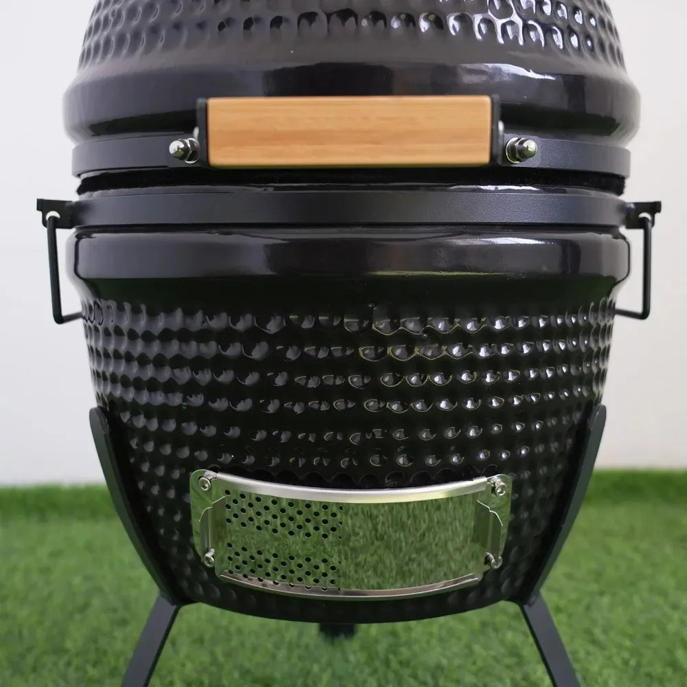 Easy Clean Ceramic Coating BBQ Grill - Non Stick, Heat Retention, User-Friendly Design & Foldable for Outdoor Picnic Cooking