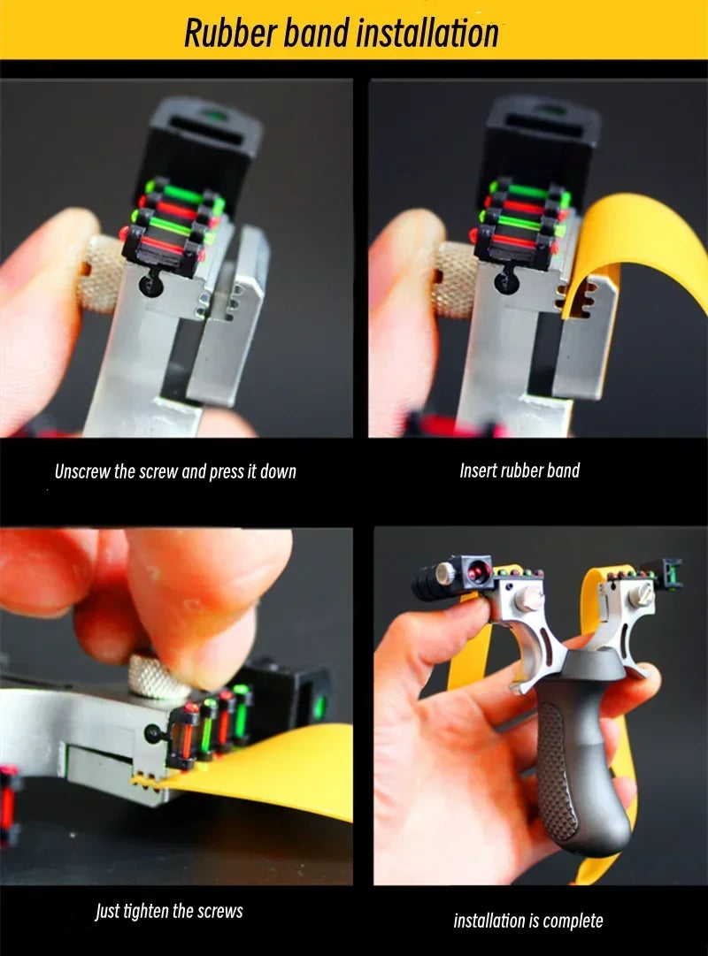 Hunting Slingshot High-power Laser Aiming Slingshot Outdoor Sports Shooting Game Practice Using High Precision Catapult