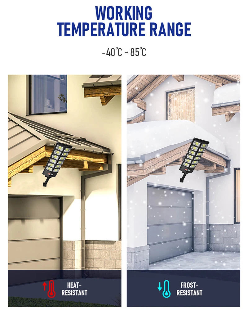 Powerful Outdoor Solar Lights 12000 Lumens Lighting 504 LED Garden Lamp Solar Panel Lamps Waterproof Motion Sensor Street Light