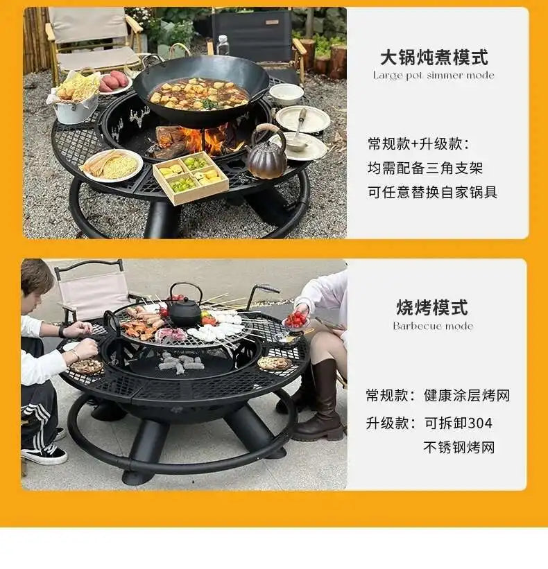 CX010AJ Modern High Quality Barbecue grill, household wood heater, patio, villa campfire, fireplace table, charcoal brazier