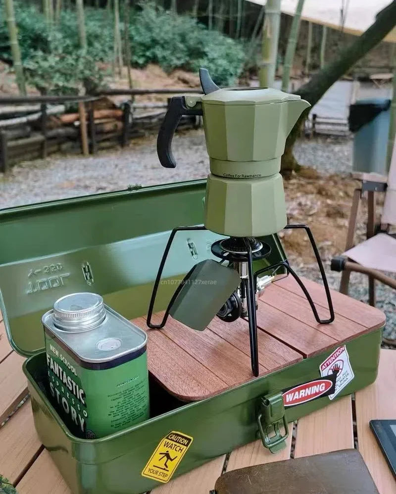 Outdoor SWS black spider ignition card stove, outdoor camping barbecue picnic ignition windproof folding high-power stove head