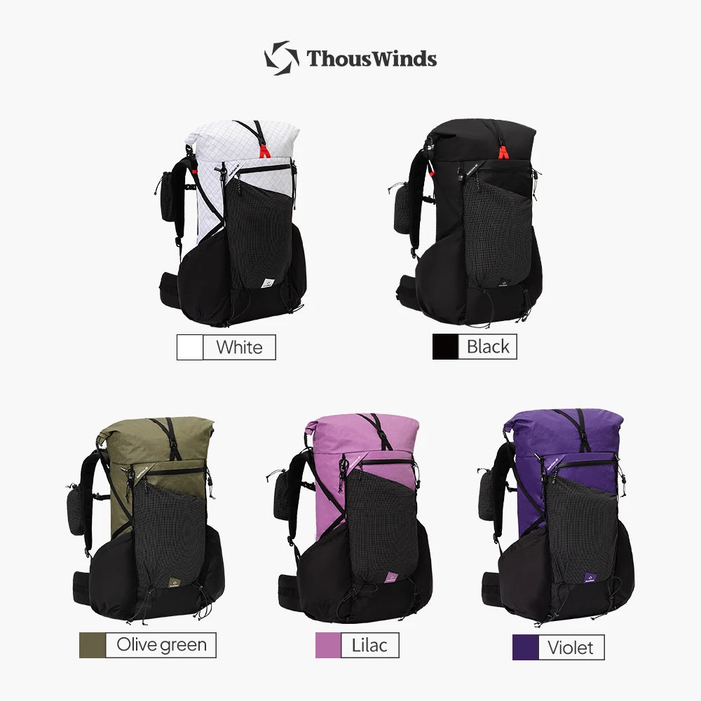 ThousWinds GaleCore 40+10L Lightweight Hiking Backpack Dyneema Trekking Pack Waterproof Bagpack