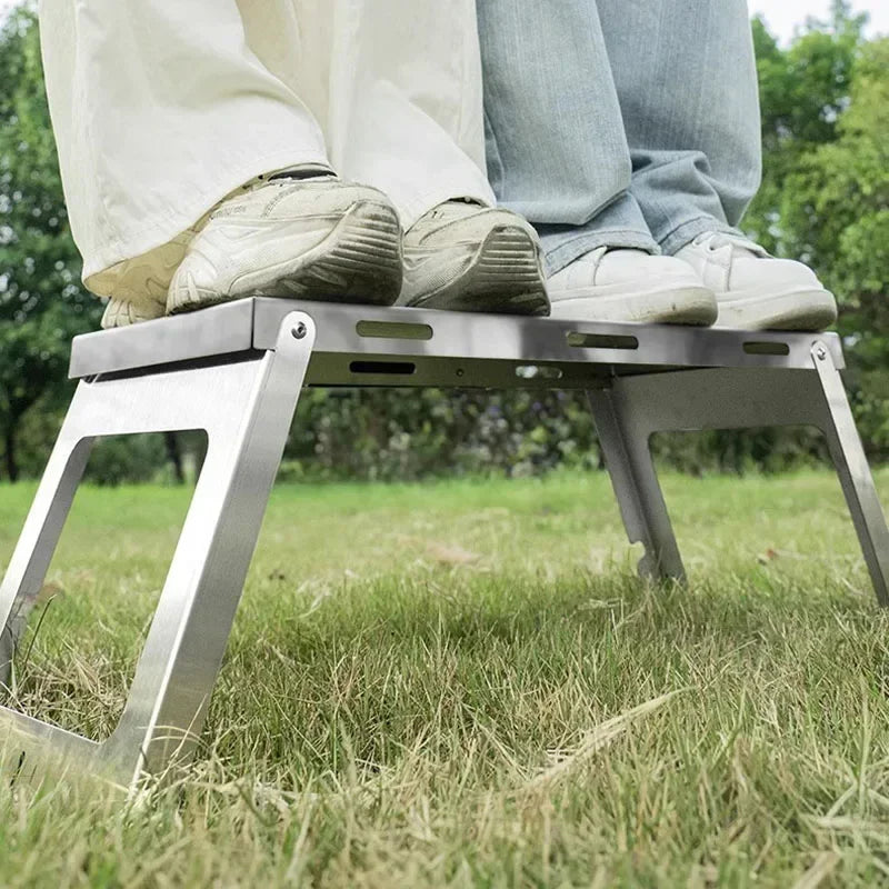 Commercial Folding BBQ Grills Portable Firewood Barbecue Utensils Cookware Brazier Charcoal Garden