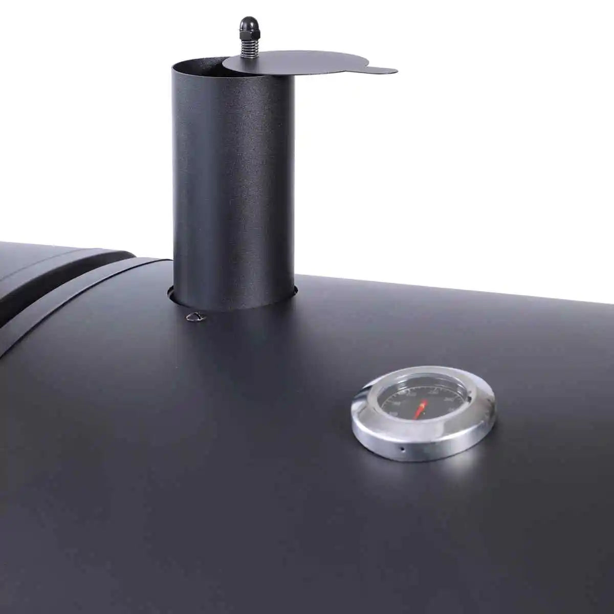 Grill Burner Gas & Charcoal Outdoor with Side Smoker Coated Finish for Family Gatherings