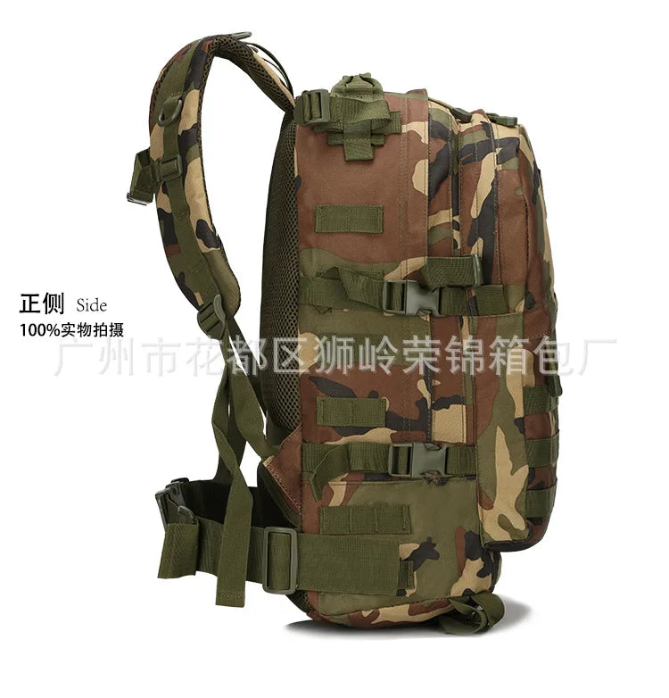 Upgraded 3D Bag Camouflage Mountaineering Bag Tactical Backpack Outdoor Camping Travel Bag