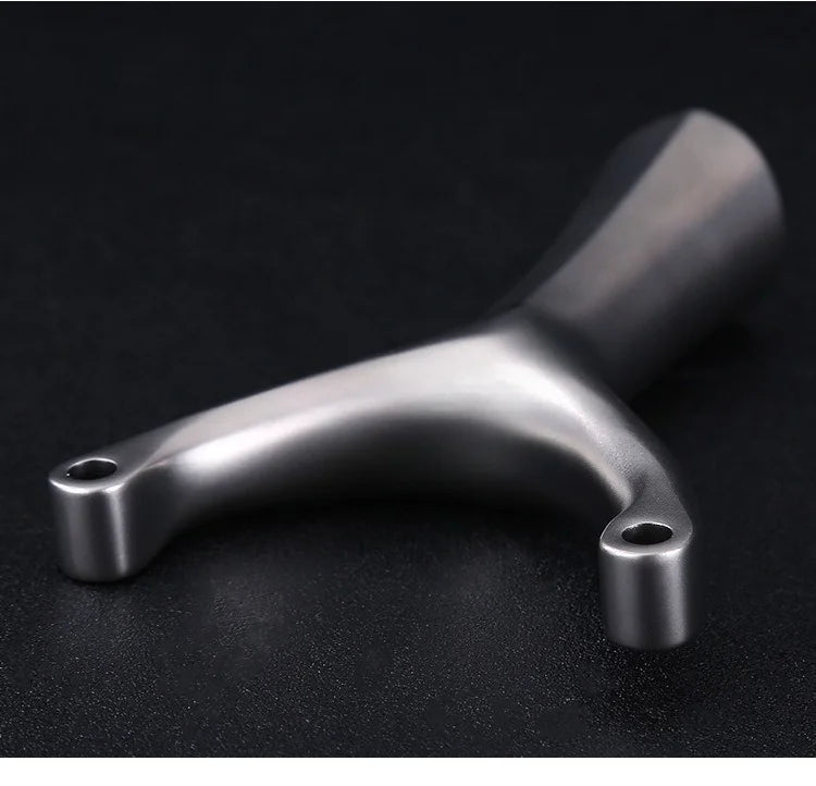 High Quality Hunting Stainless Steel Slingshot With Flat Rubber Band Outdoor Sports Hunting Shooting Catapult Accessories