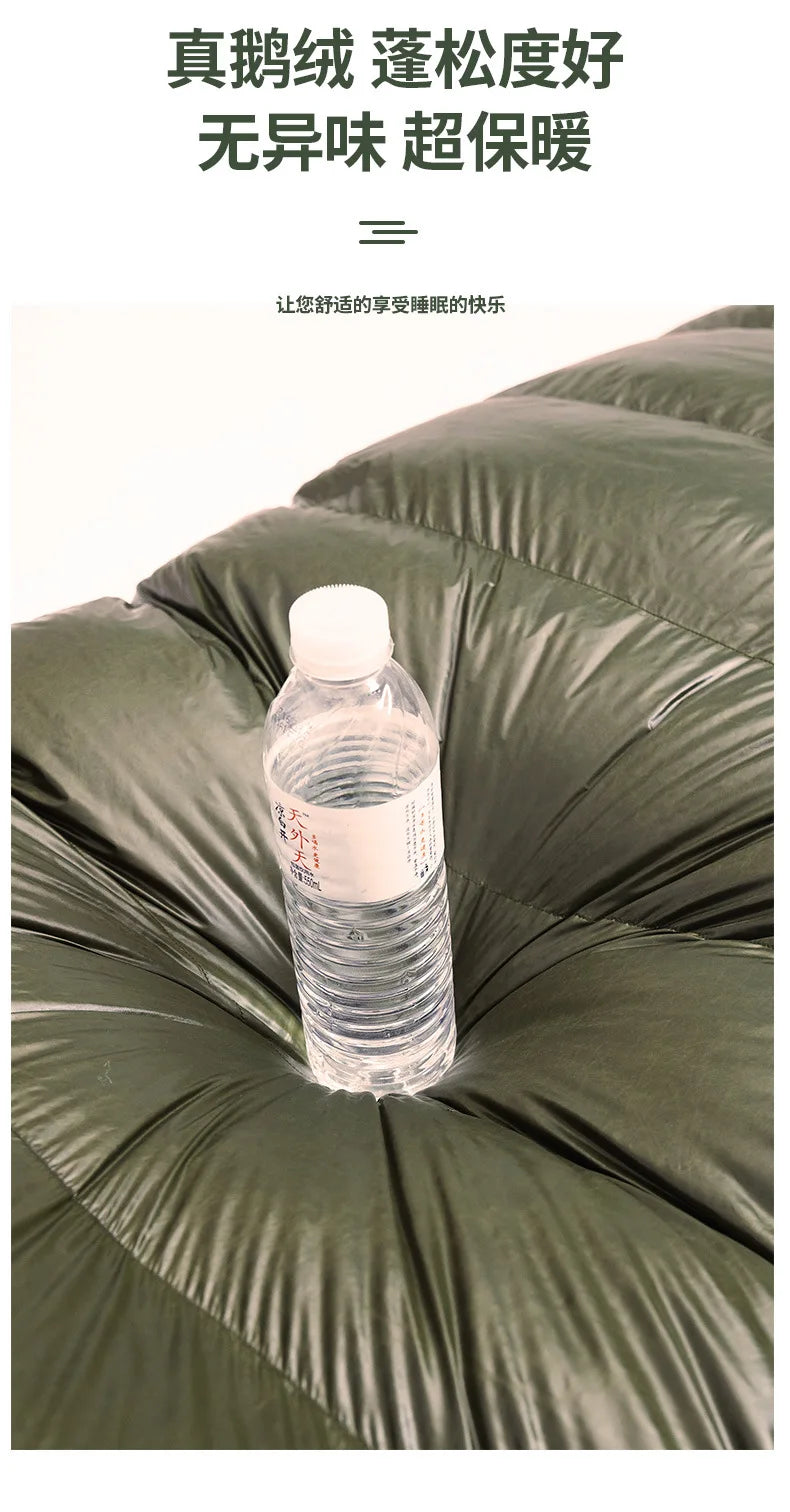 Lightweight Subzero Sleeping Bag Portable Thermal Mummy Hiking Outdoor Backpacking Rectangular Waterproof Winter Hood Camping