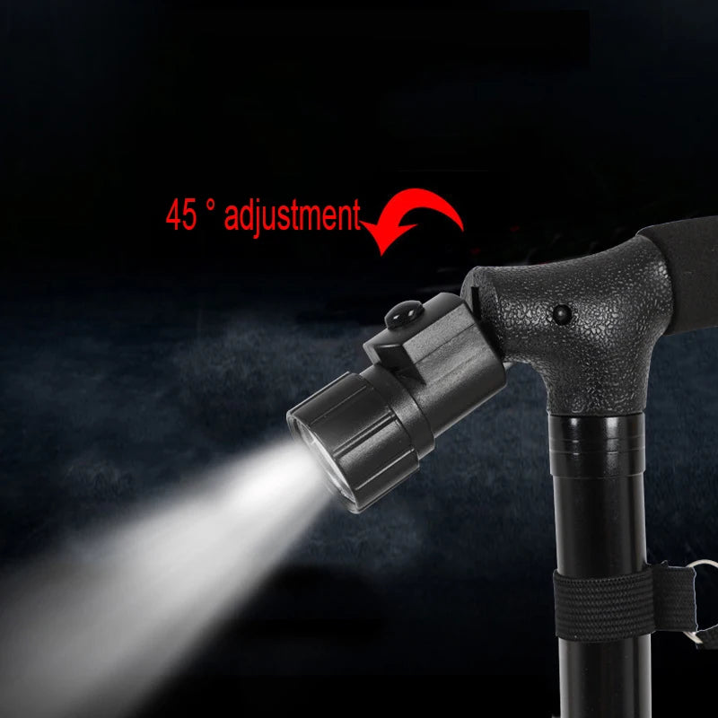 Collapsible Telescopic Folding Cane Elder Canes Adjustable Walking Trusty Sticks Elder Crutches for Mothers the Elder Fathers