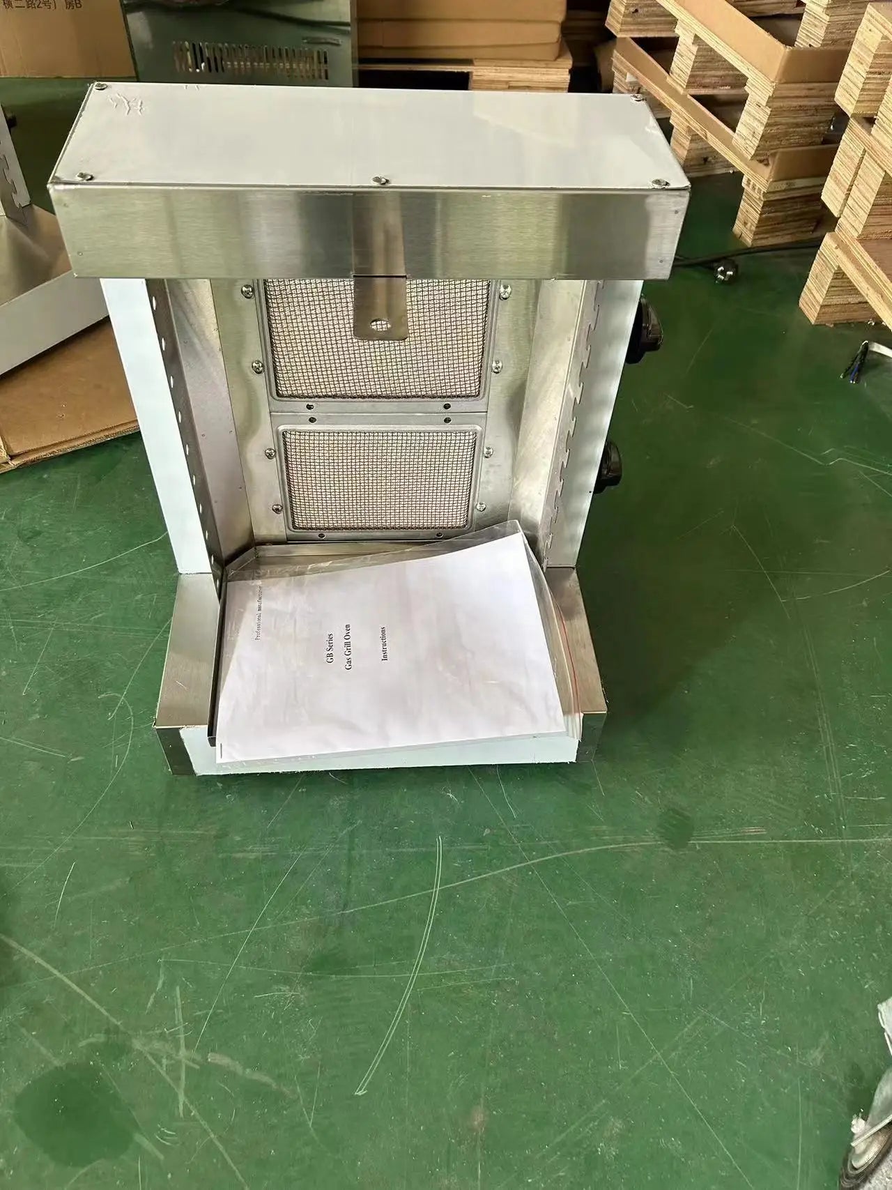 Gas Shawarma Machine 2 Burner Chicken Doner Kebab BBQ Grill Skewers Maker for Commercial