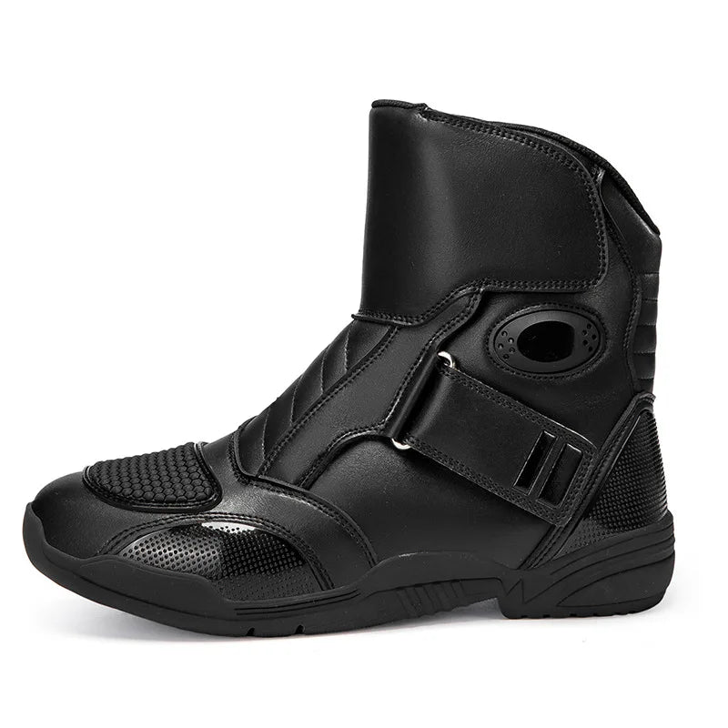 Motorcycle Boots Waterproof Leather Motorbike Protective Boots Motocross Riders Gear Men Women Moto Cycling Shoes Non-slip