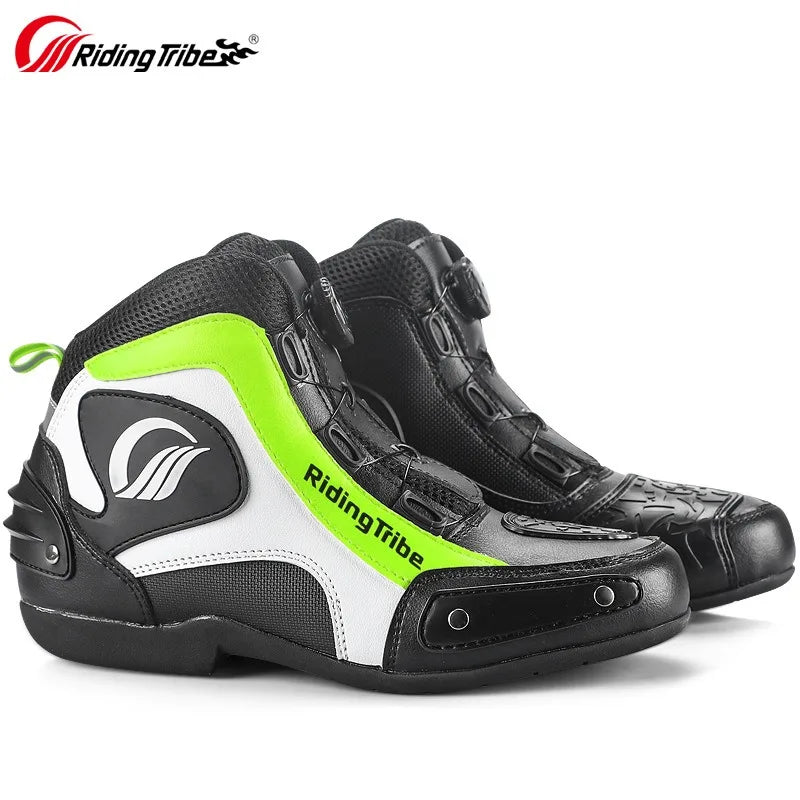 Motorcycle Cycling Shoes with Lock Motorcycle Boots Mountain Bike Racing Fall-proof Summer Waterproof Breathable Casual Boots
