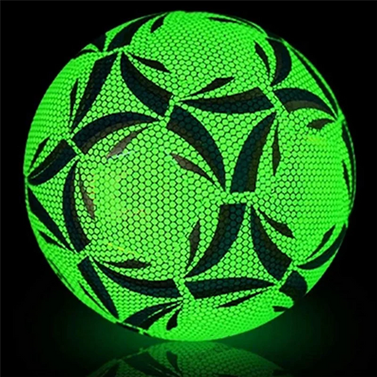 A18E-Luminous Size 4 Soccer Ball, Dazzling Glow In The Dark Training And Game Ball, Long-Lasting Brightness