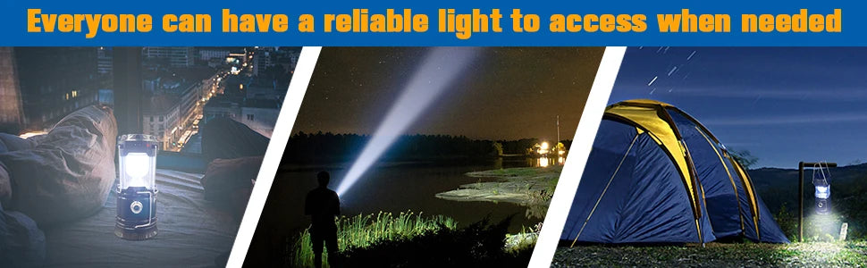 Solar Camping Lantern Collapsible LED Solar USB Rechargeable Lantern Flashlight Emergency Hanging Lights for Outdoor Camping