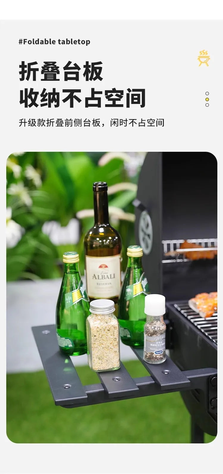 Barbecue grill, household outdoor grill, barbecue charcoal grill