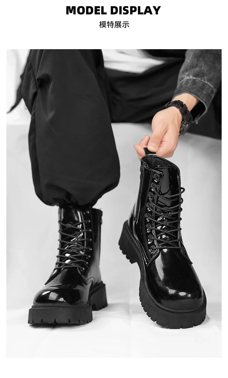 Boots Mens Shoes Casual Outdoor Platform Leather Walking Sports Fashion Luxury Designer Couple Unisex Women Ankle