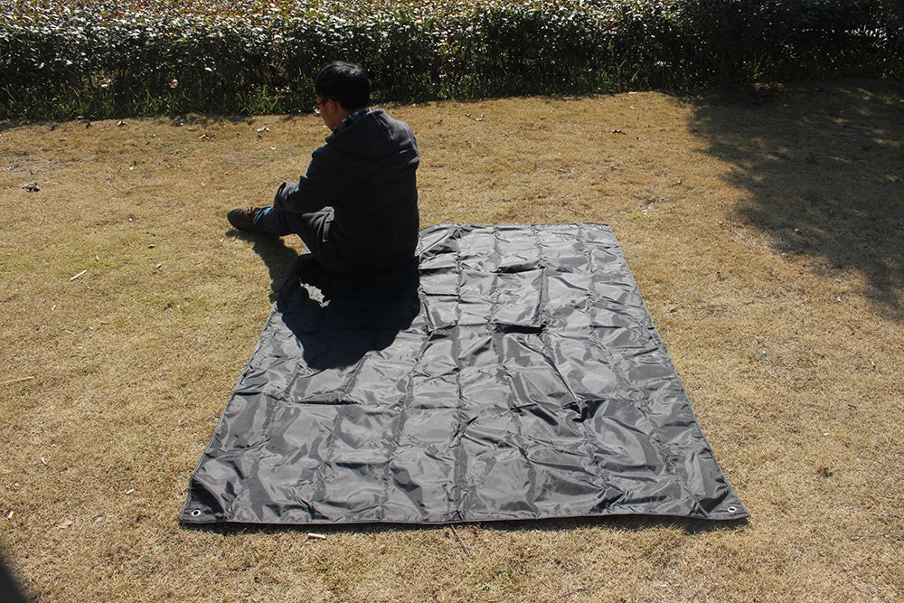 210*150cm Outdoor Camping Mat Pad Rainproof Double Sided Picnic Tent Blanket Foldable Oxford Beach Mat Ground Sheet Tarp Mats