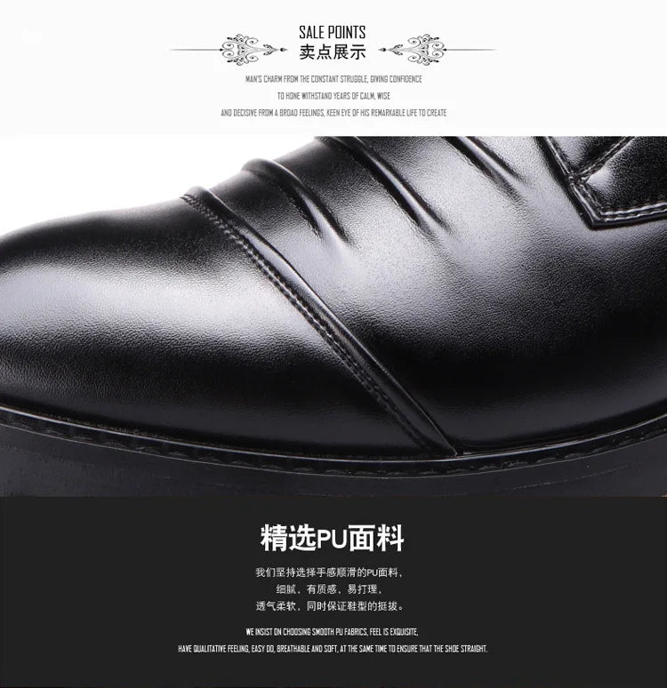 Men's boots winter warmth velvet function metal high-tube cycling boots height-increasing shoes motorcycle boots black 37-48