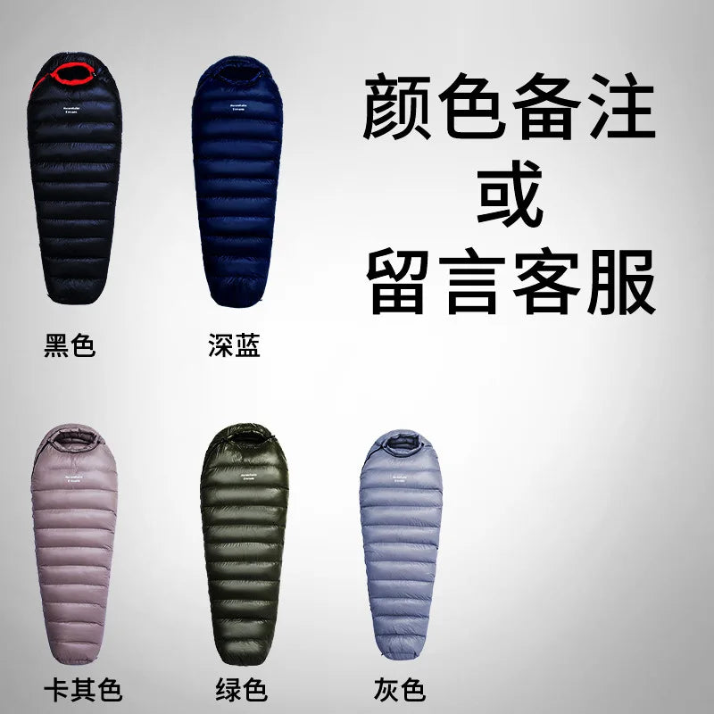 Lightweight Subzero Sleeping Bag Portable Thermal Mummy Hiking Outdoor Backpacking Rectangular Waterproof Winter Hood Camping