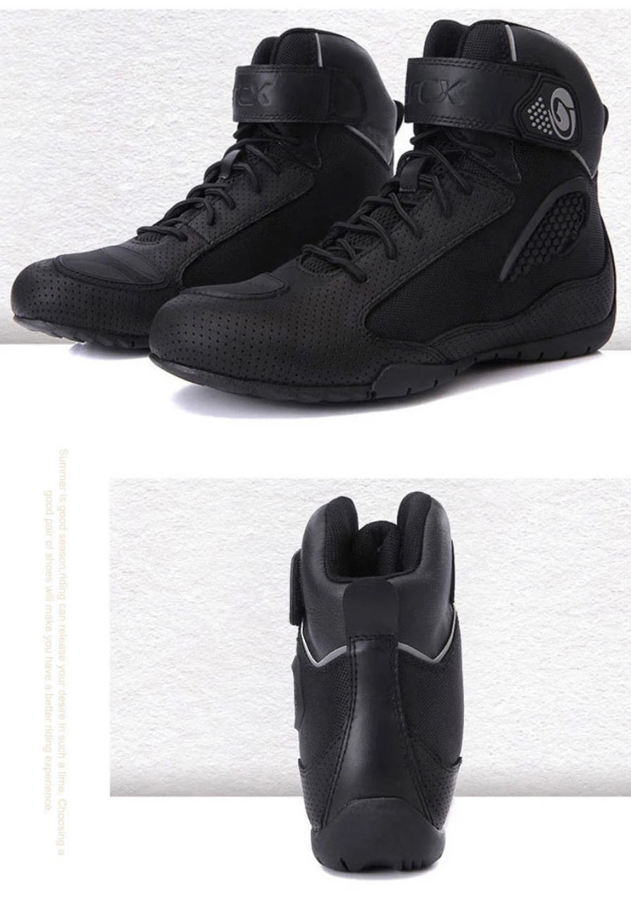 ARCX Motorcycle Boots Street Riding Shoes Anti-Slip Outdoor Trekking Hike Work Shoes for Men Breathable Non-slip Anti-fall