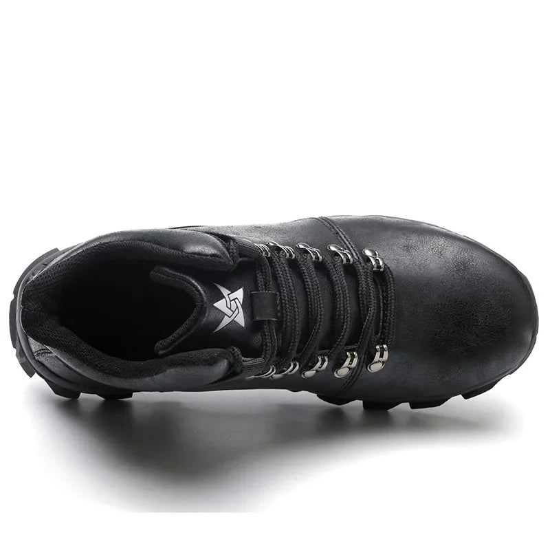 Waterproof Work Safety Boots Anti-puncture Steel Working Sneakers Indestructible Work Shoes Botas Security Shoes Men