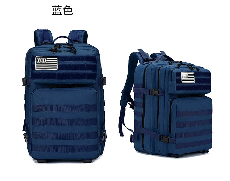 45L Lightweight Hiking Backpack Large Capacity Tactical Backpack Sport Climbing Backpack Outdoor Pack 900DOxford Water-Resistant