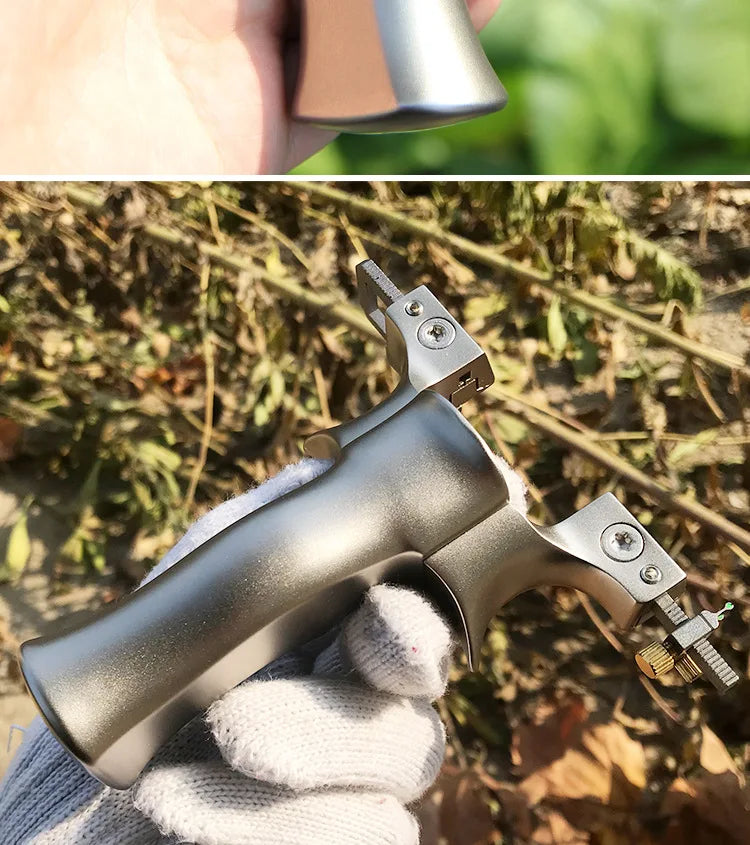 Slingshot Hunting Titanium Alloy TC21 Catapult with Rubber Band Set Professional Outdoor Shooting Games Accessories Adult Toys