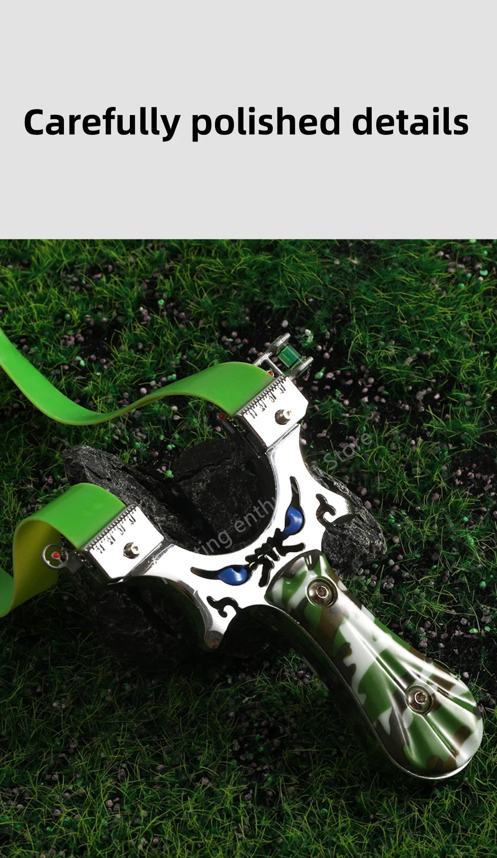 Outdoor hunting laser shooting slingshot high-precision alloy slingshot hunting high-power catapult